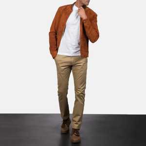 Chaquetas de Cuero Clásicas con Cremallera para Hombre, Estilo Informal, Nueva Colección de Chaquetas de Cuero para Hombre, Cortavientos de Invierno - Product Image 6
