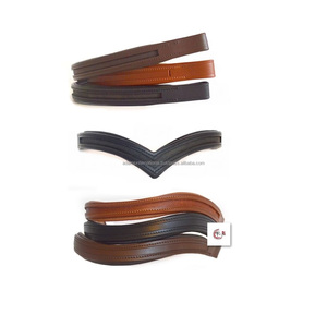 Banda ecuestre de cuero de alta calidad con logotipo personalizado en forma de onda para montar a caballo - Product Image 3