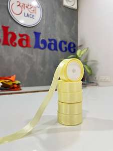 Ribete de encaje bordado de malla de 37 mm, de poliéster de lujo con lentejuelas y hilo metálico, bordado a mano, para saris, vestidos, dupattas y ropa étnica - Product Image 5