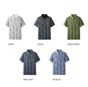 Chemise de golf pour homme à impression numérique personnalisée, vente en gros, tissu tricoté en coton et élasthanne de haute qualité, manches courtes, style décontracté, anti-humidité - Product Image 3