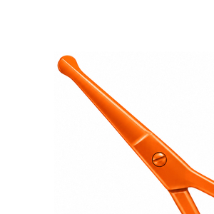 Tijeras de Manicura de Acero Inoxidable de Marca Privada, Tijeras de Punta Redondeada con Cuchilla Afilada, Herramienta Segura para Recortar el Vello de la Nariz, Proveedor OEM ODM - Product Image 3