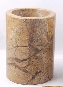 High Demand Brown Marble Stone Era Luxury Eco-Friendly <b>Bathroom</b> <b>Accessories</b> <b>Set</b> Elegant Vanity Organizer for Modern Decor - Product Image 3