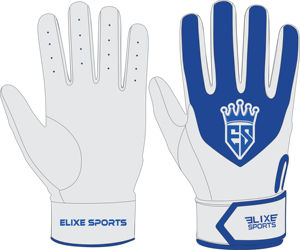 Guantes de Bateo de Béisbol ELIXE SPORTS Personalizados de Alta Calidad, Ligeros, de Cuero, para Entrenamiento, Transpirables, Duraderos, Flexibles, con Gancho - Product Image 1
