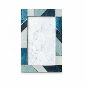 High Quality Handcrafted Bone Inlay Photo <b>Frame</b> Blue & Black Indian Antique Decorative Wall Decor - Product Image 6