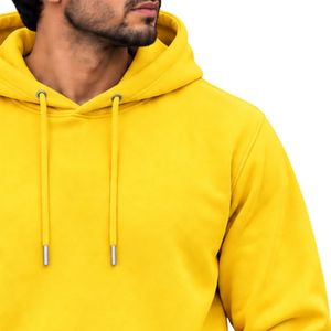 Sweat-shirt à capuche doré pour homme, manches longues, décontracté, avec logo personnalisé, streetwear, sportswear, haut de gamme, fabricant Shoukat Apparel, vente en gros - Product Image 6