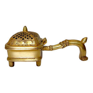 Brûleur Loban en laiton Dhooni Dani décoratif antique, support de brûleur Bakhoor - Product Image 1