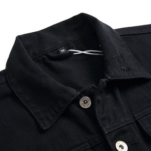 Blouson en jean élégant pour homme, nouveau design personnalisé, taille standard, respirant, avec poches décoratives, style streetwear, hiver, coupe haute - Product Image 3