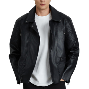 Wholesale Price Top Quality Leather Jacket For Online Sale Latest Design Comfortable Motorbike Leather Jacket For Men - Product Image 6
