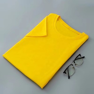 เสื้อยืดคอวีแขนสั้นผ้าถักสำหรับผู้หญิง สีพื้น ดีไซน์เรียบง่าย ทรงปกติ สีดำ น้ำเงิน ส้ม ขาว ชมพู - Product Image 2