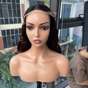 ราคาขายส่ง วิกผมแท้เวียดนาม 100% แบบลูกไม้ ลอนบอดี้เวฟ สีน้ำตาลออมเบร แบบซุปเปอร์ดับเบิ้ลดรอน สำหรับต่อผม - Product Image 3