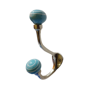 Crochet mural en céramique de grande qualité Heavy Duty Wall Decorative Home Decor Nickel Antique & Enamel Wall Hooks - Product Image 1