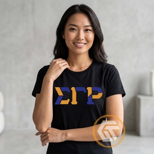 Camiseta Personalizada de la Hermandad Femenina Sigma Gamma Rho, Verano, Casual, Manga Corta, Transpirable, Ecológica, Mezcla de Poliéster/Algodón - Product Image 2