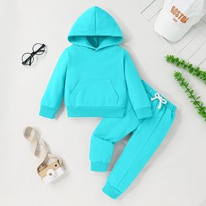 Vêtements pour enfants en gros, personnalisables, ensemble deux pièces pour le quotidien, l'école, les loisirs et le sport - Product Image 2