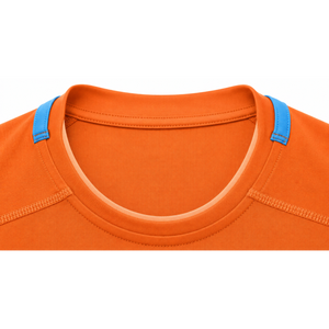 Camiseta Deportiva Naranja Brillante para Hombre, Cuello Redondo, Manga Corta, Camiseta Atlética, Jersey de Entrenamiento - Product Image 3