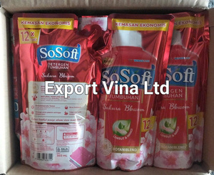 SoSoft <b>Liquid</b> Detergent Sakura Blossom Refiil 360ml x 12 Pcs by Wings - Product Image 3