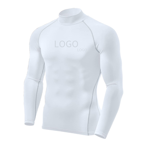 Camiseta de Compresión Deportiva Personalizada con Logotipo para Hombre, Camiseta de Manga Larga de Secado Rápido con Protección UV, Camiseta Deportiva Ajustada para Surf, Natación y Gimnasio - Product Image 4