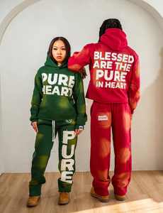 Conjunto Deportivo Informal de Invierno para Hombre, con Capucha, Color Sólido, Logotipo Personalizado, Ropa Deportiva para Gimnasio, Entrenamiento, Running, 100% Algodón - Product Image 4