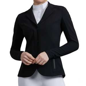 Nouveautés : Vêtements d'équitation, veste de concours à manches longues avec logo personnalisé pour l'équitation - Product Image 4