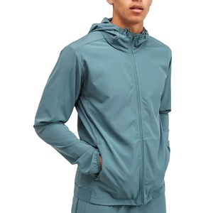 Chándal de nailon de talla grande personalizado para hombre 2026, chaqueta cortavientos transpirable de dos piezas para invierno, patrón sólido - Product Image 2