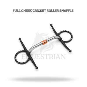 Bocado de críquet de mejillas completas con rodillos para caballo, equipo de equitación - Product Image 2