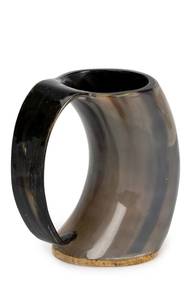 Premium Black Horn <b>Beer</b> Mug with Floral Marble Pattern Party & Hotel Use Stocked - Product Image 5