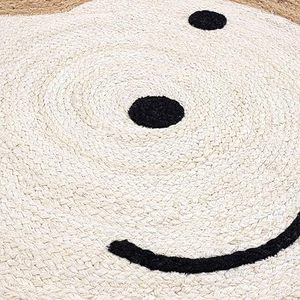 Alfombras Ecológicas de Yute y Algodón Tejidas a Mano, Antideslizantes, Alfombra Personalizada para Sala de Estar, Camping y Oración - Product Image 3