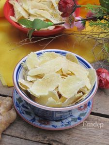 Pépites de gingembre premium sélectionnées, déshydratées naturellement, ingrédient culinaire aromatique pour le thé, les desserts, les sauces et les recettes quotidiennes - Product Image 2