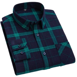 Chemise en flanelle pour homme, dernière mode, vente en gros, OEM, décontractée, manches longues, best-seller, 100% coton, séchage rapide, respirante, design personnalisé - Product Image 6