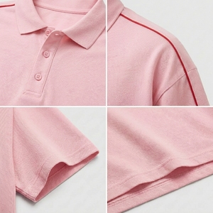 Oversized Polo <b>Shirt</b> Casual Men Loose Short Sleeve Collar Baggy Cotton Top Summer Streetwear - Product Image 6