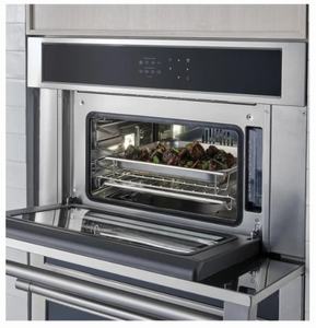 G-E M-o-n-o-g-r-a-m, Electrodoméstico de Acero Inoxidable 30, Eléctrico, 1.3 C-u. Horno de Vapor F-t. S-t-e-a-m W-a-l-l O-v-e-n - ZMB9032SNSS - Product Image 1