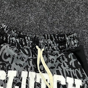 Shorts en molleton technique 100% coton français avec poche pour hommes, shorts personnalisés en gros, shorts de mode streetwear pour hommes - Product Image 2