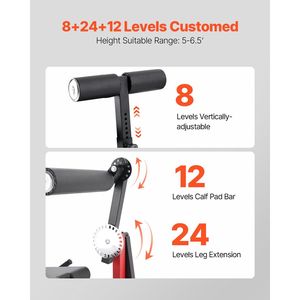 Heavy Duty 550 LBS Capacity Home Gym System Leg Extension Leg Body pieded estensione rotante coscia regolabile inferiore del corpo - Product Image 4