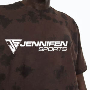 Camiseta Informal Personalizada de Alta Calidad, Manga Corta, Tie-Dye, Corte Regular, 100% Algodón, Unisex, con Estampado Gráfico para Hombre - Product Image 4