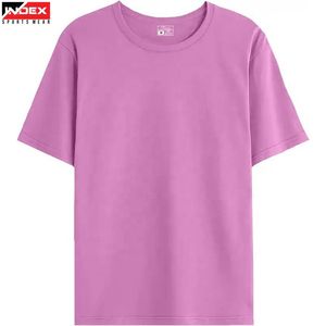 Camiseta Deportiva INDEX para Hombre, Manga Corta, Cuello Redondo, Color Morado, Corte Regular, Tejido de Algodón, Color Sólido - Product Image 1