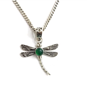 Colgante de Ónix Verde Hecho a Mano con Forma de Insecto en Plata 925 para Uso Diario y en Cualquier Ocasión, Unisex, Proveedor de Joyería Fina al por Mayor - Product Image 3