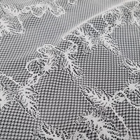 Tissu en dentelle extensible tricoté warp (Nylon/Spandex) 147 cm, léger, couleur personnalisée, qualité supérieure coréenne, pour vêtements de mariage