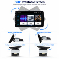 10.1 pouces 1din voiture Android lecteur autoradio lecteur Dvd stéréo Audi écran rotatif Gps Navigation Auto voiture vidéo
