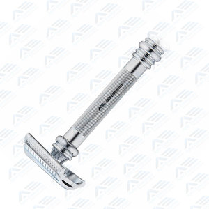 เครื่องโกนหนวดใบหน้าทำจากสแตนเลสเพื่อประสบการณ์การโกนหนวดที่นุ่มนวลถูกสุขลักษณะและสะดวกสบายเครื่องมือเสริมสวยแบบมืออาชีพสำหรับการใช้งานประจำวัน - Product Image 5