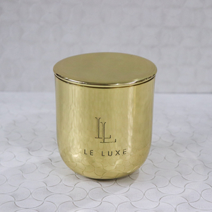 Custom Logo Luxury Candle Container Antique Candle Vessels <b>Empty</b> <b>Jars</b> for Candle Making Brass Copper Customized <b>Jars</b> with Lids - Product Image 5