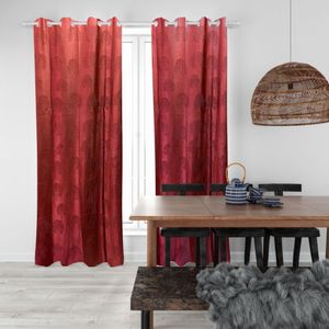 Cortina Opaca con Estampado Floral y Ojales, 122 x 152 cm, Lista para Usar en Hogares y Hoteles - Product Image 1
