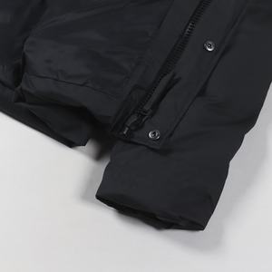 Veste matelassée imperméable pour homme en gros personnalisée avec col montant, broderie logo sur le devant, à capuche par Antom Enterprises - Product Image 6