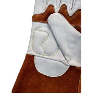 Gants de soudeur en cuir de vachette allongés, absorbants la transpiration, pour soudage électrique TIG et ponçage - Product Image 5