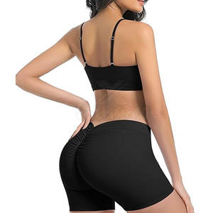 Conjunto de Top Deportivo y Shorts de Yoga para Mujer, Material Ligero de Primera Calidad, Diseño Cómodo y Elástico para Actividades Deportivas - Product Image 2