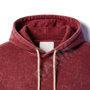 Sweat-shirts à capuche pour hommes, délavés à l'acide, en coton mélangé, basiques, de qualité supérieure, les plus vendus, prix abordable, disponibles en différentes couleurs, faible MOQ - Product Image 5