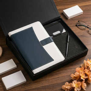 PU Leather A5 Multicolor Executive <b>Diary</b> Notebook Office Planner <b>With</b> Pen Custom Logo Corporate Gift - Product Image 5