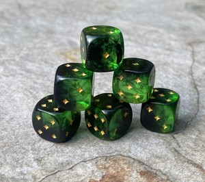 Handmade <b>Epoxy</b> <b>Resin</b> Dice Set <b>Clear</b> Blue Star Pattern Gaming Dice for Tabletop Roleplay Activities Art Collectible Craft - Product Image 6