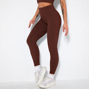 Ropa de Yoga sin Costuras de Cintura Alta para Mujer, Leggings Deportivos, Ropa Deportiva para Gimnasio, al por Mayor y Personalizada OEM - Product Image 3