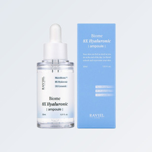 Sérum hydratant pour le visage Laviel Baiom 8X Acide Hyaluronique ampoule 30ml, protection anti-pollution, défense urbaine, sérum facial - Product Image 4