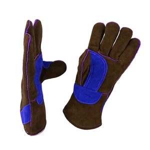 New Trending Product Safety Construction Welder Work <b>Gloves</b> Top Quality Cowhide Leather Industrial Use Safety Welding <b>Gloves</b> - Product Image 4