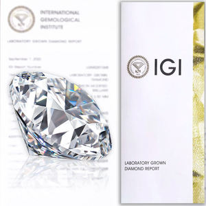 เพชรทรงกลมเจียระไนแบบบริลเลียนท์ ได้รับการรับรองจาก IGI สีขาว สำหรับทำเครื่องประดับ - Product Image 4